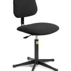 Basic Static Dissipative Charcoal Fabric Low Chair - Bondline