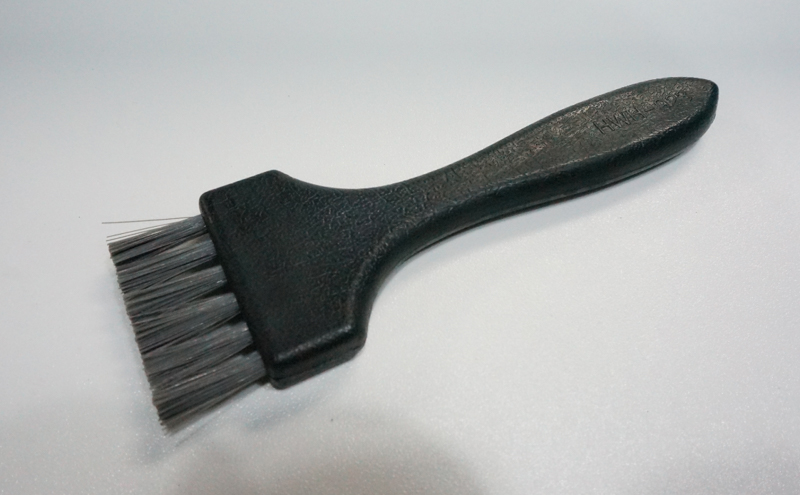 uxcell 2 in 1 Nonslip Plastic Handle Conductive Ground ESD Anti Static Brush Kit Black 