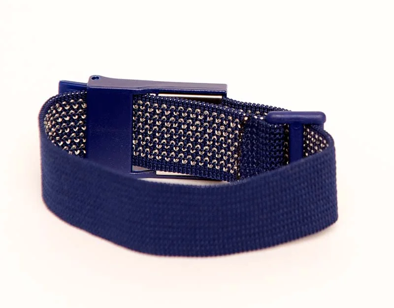 CA10AA Crocheted Wrist Strap In Dark Blue - Bondline