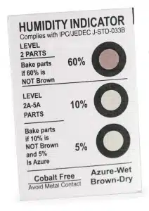 Cobalt Dichloride Free Humidity Indicator Card