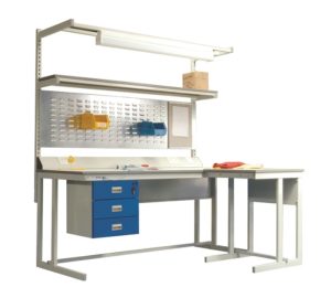 Cantilever ESD Workbench With Accessories Cut Out | Bondline Electronics Ltd