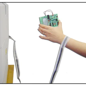 DWS7 Disposable ESD Strap For Wrist attached to operator, Bondline