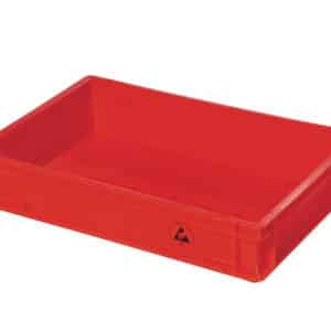 Red Static-Dissipative Euro Containers | Bondline Electronics Ltd