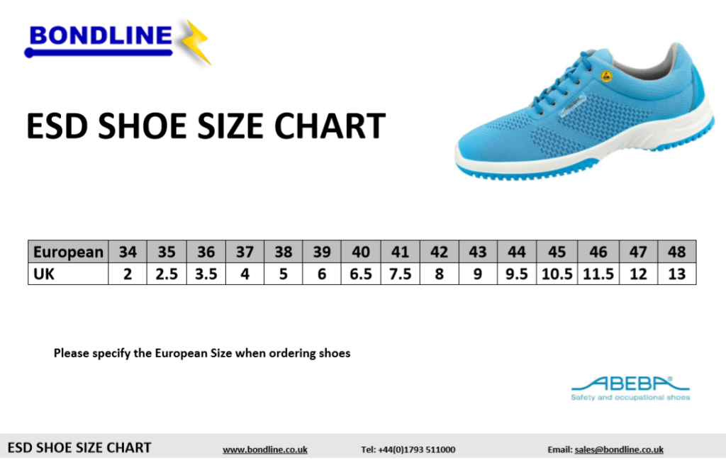 European size chart shoes