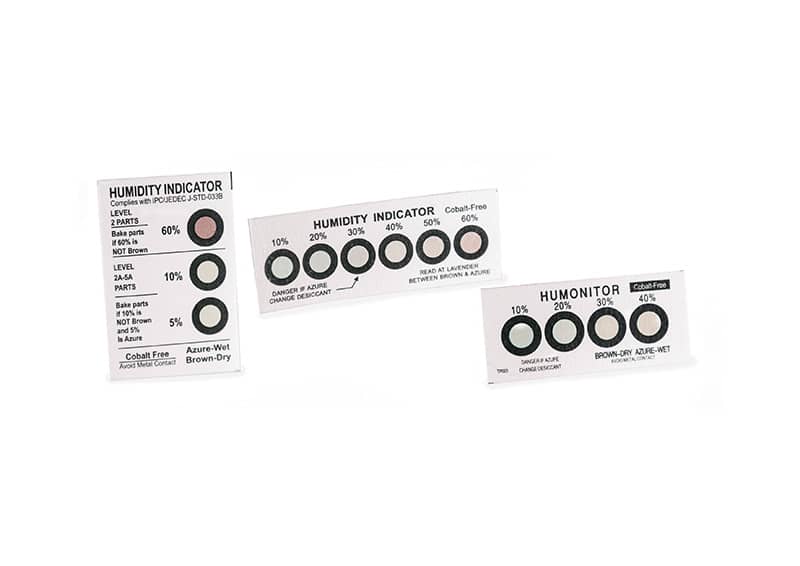 Cobalt Dichloride Free Humidity Indicator Cards