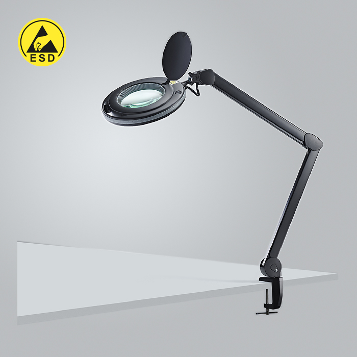 ESD Magnifying Lamp in black from Bondline.