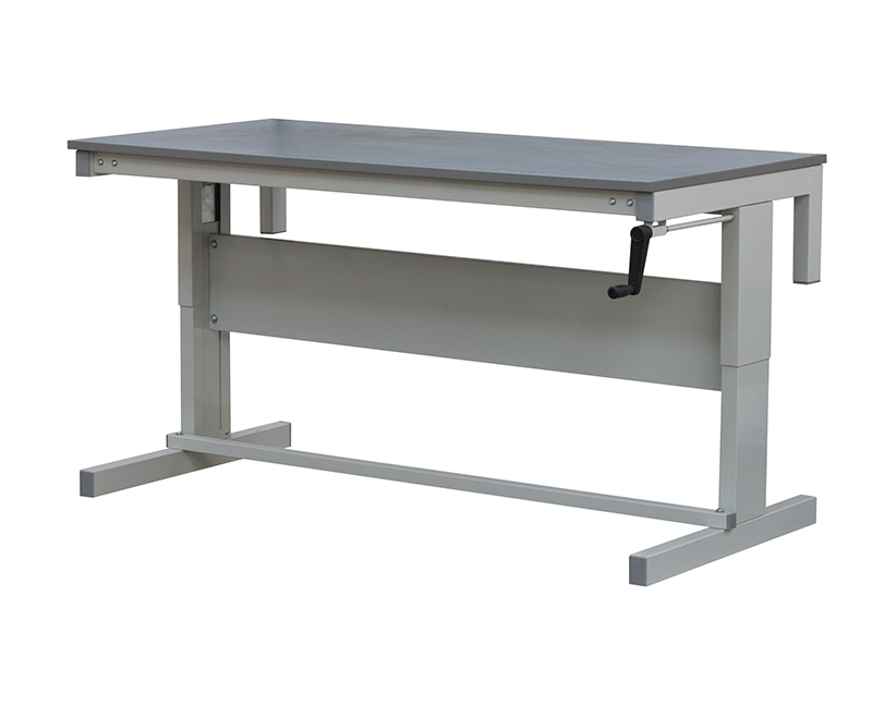 Premium height adjustable ESD bench with laminate worktop - Bondline Electronics Ltd