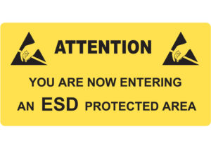 ESD protection sign