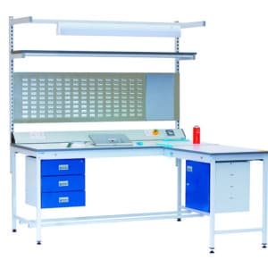 ESD Square Tube Style 'Four Leg' Workbench - Bondline Electronics Limited