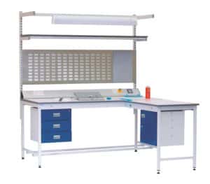 Square Tube ESD Workbench With Extention | Bondline Electronics Ltd