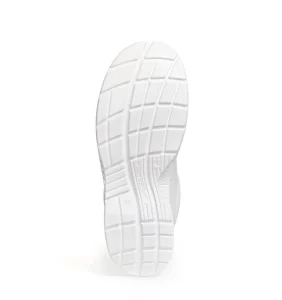 ESD white slip on shoe, X-LIGHT 032 range. Sole of the shoe. Bondline.