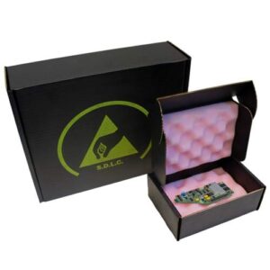 ESD Safe Boxes, Corstat® Transit Packs (with foam and PCB inside)