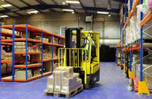 Forklift Process In Bondline Warehouse