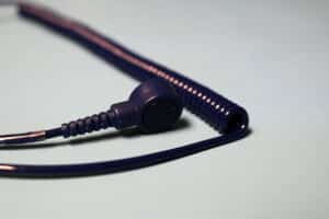 Dark Blue ESD Coil Cord | Bondline