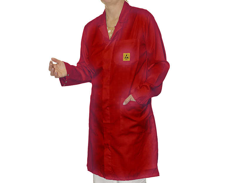 Red ESD Lab Coat | Bondline