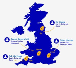 Map of External Sales - Bondline