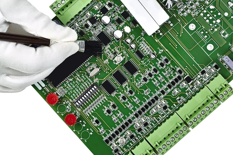 Cleaning printed circuit board with ESD brush - Bondline