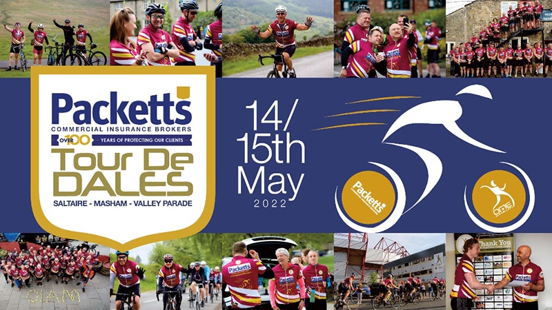 Packetts Tour De Dales 2022 Break The Cycle Charity Bike Ride - Bondline