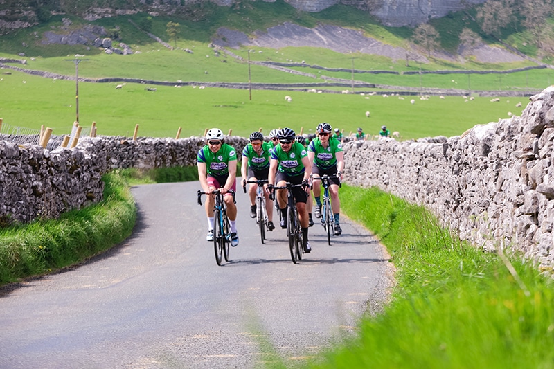 Ed Shone and riders - Tour De Dales 2022 - Bondline