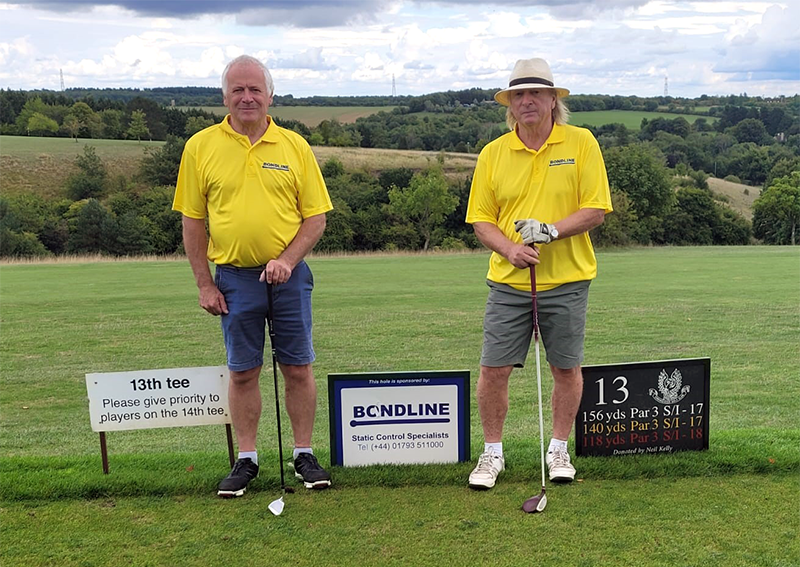 Chris Blizzard and Tom Peare from Bondline Electronics participating in DGH Vallejee Foundation Charity Golf Event
