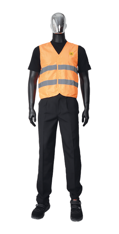 ESD Orange High Visibility Vest From Bondline