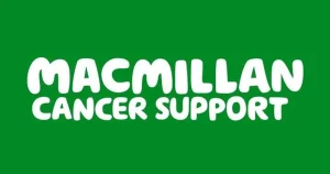 Macmillan Cancer Support Logo. Bondline donation.