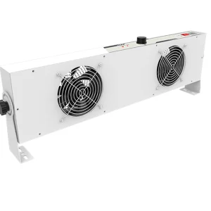 Side view of KS2452 Self-Cleaning Suspended 2-Fan Ioniser from Bondline Electronics Ltd.