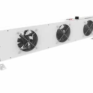 Side view of KS2453 Self-Cleaning Overhead 3-Fan Ioniser - Bondline Electronics Ltd.