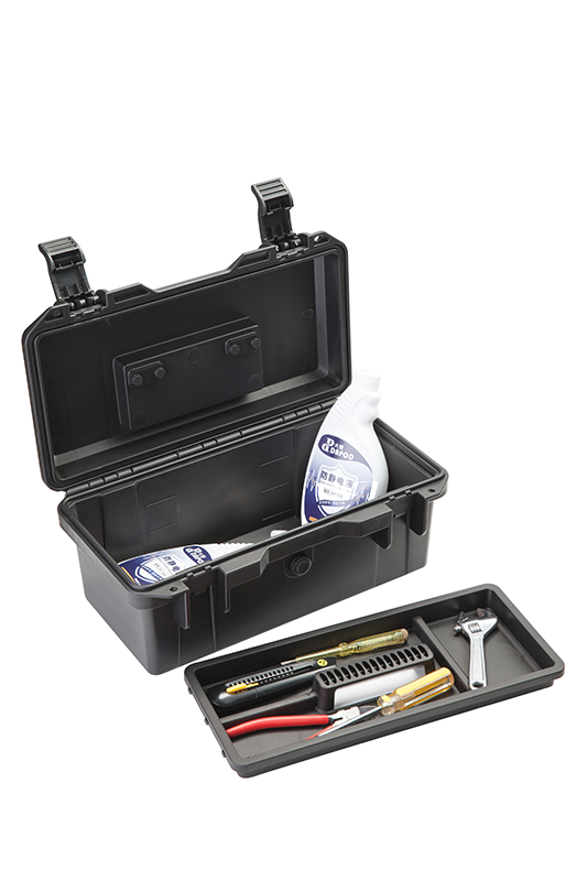 ESD Tool Box with removable tote tray. Bondline Electronics Ltd.