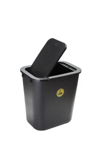 ESD Waste Bin With Lid 15L (WBINL15) (2)