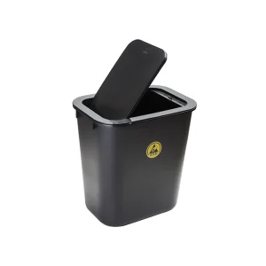 ESD Waste Bin With Lid 15L WBINL15. Bondline Electronics Ltd.