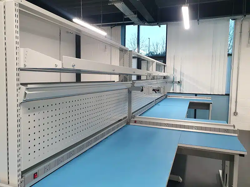 Fujikura ESD Workbench Installation completed by Bondline Electronics Ltd